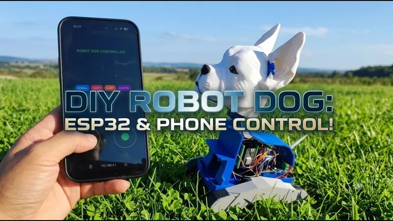 DIY ESP32 Robot Dog by D. Creative